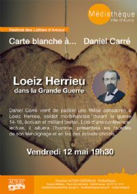 Carte blanche à... Daniel Carré. Le vendredi 12 mai 2017 à Auray. Morbihan.  19H30